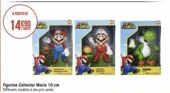 a partir de  14€90  oper  ario  figurine collector mario 10 cm différents modèles à des prix variés  su ta mario  super  mario 