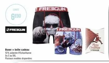 6090  fregun  boxer + boite cadeau 92% polyester 8% elasthanne du s au xxl  plusieurs modèles disponibles  freegun  frescun  mary onitingn  2 