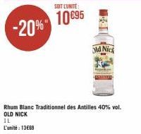 rhum blanc Old Nick