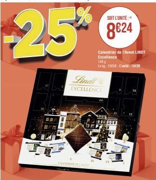 calendrier de l'Avent Lindt