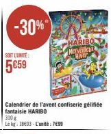 calendrier de l'Avent Haribo