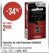 capsules de café lavazza