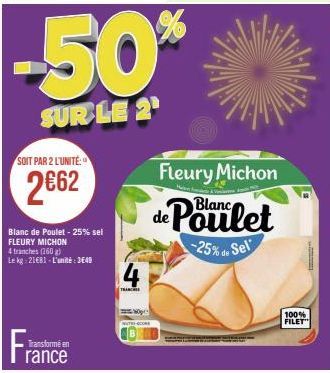 blanc de poulet Fleury Michon