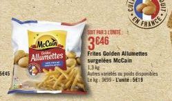 allumettes McCain