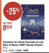 calendrier de l'Avent Lindt