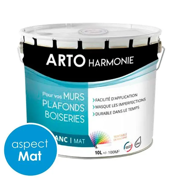 peinture blanc mat arto harmonie 10l