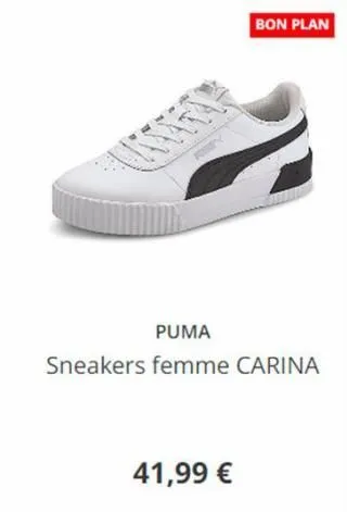 puma  sneakers femme carina  41,99 €  bon plan  