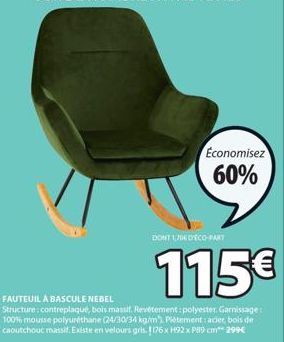 fauteuil à bascule 