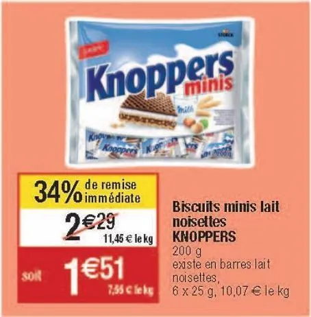 biscuits knoppers