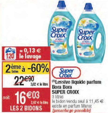 lessive liquide Super Croix