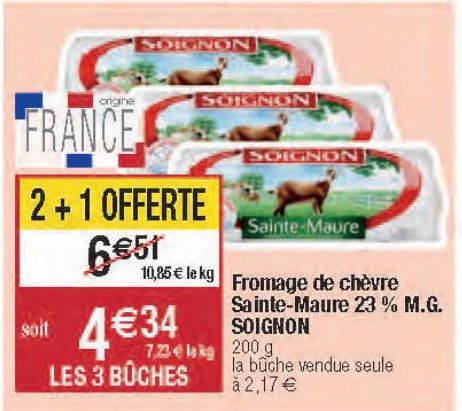 fromage de chèvres Soignon