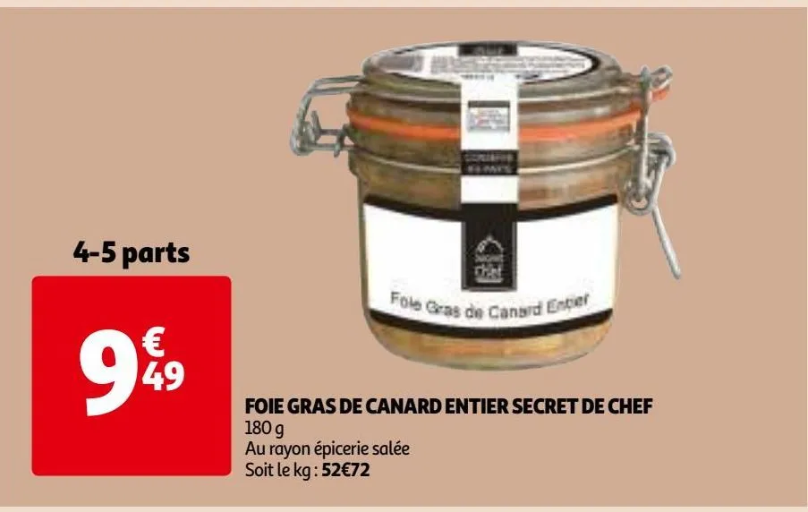 foie gras de canard entier secret de chef