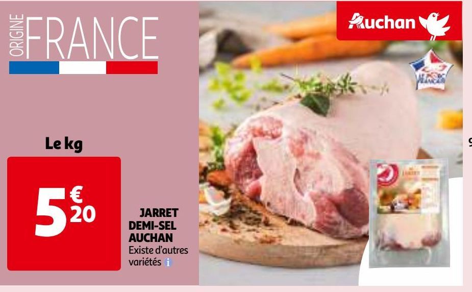 ARRET DEMI-SEL AUCHAN