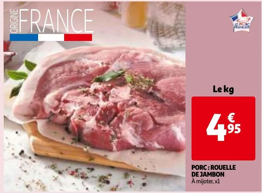 porc : rouelle de jambon