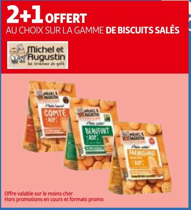 2+1 offert au choix sur la gamme de biscuits salés