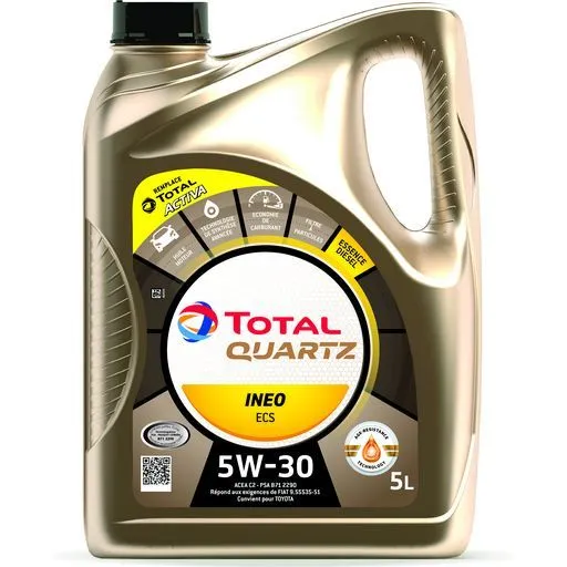 huile total quartz ineo ecs 5w-30 5l