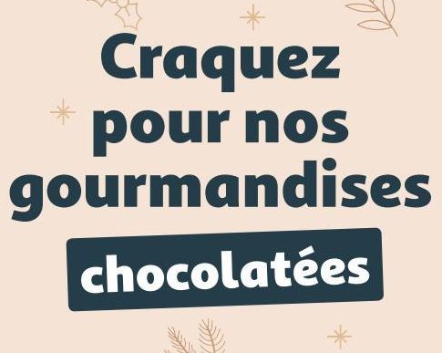 Craquez pour nos gourmandises chocolatées