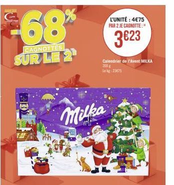 calendrier de l'Avent Milka