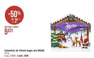 calendrier de l'Avent Milka