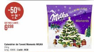 calendrier de l'Avent Milka