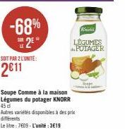 légumes du potager Knorr