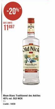 rhum blanc Old Nick