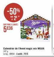 calendrier de l'Avent Milka