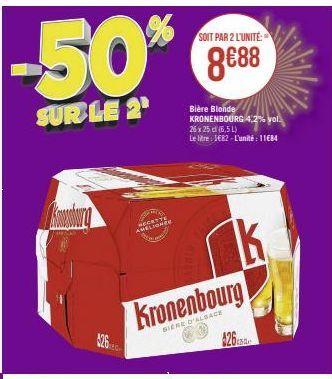 bière blonde Kronenbourg