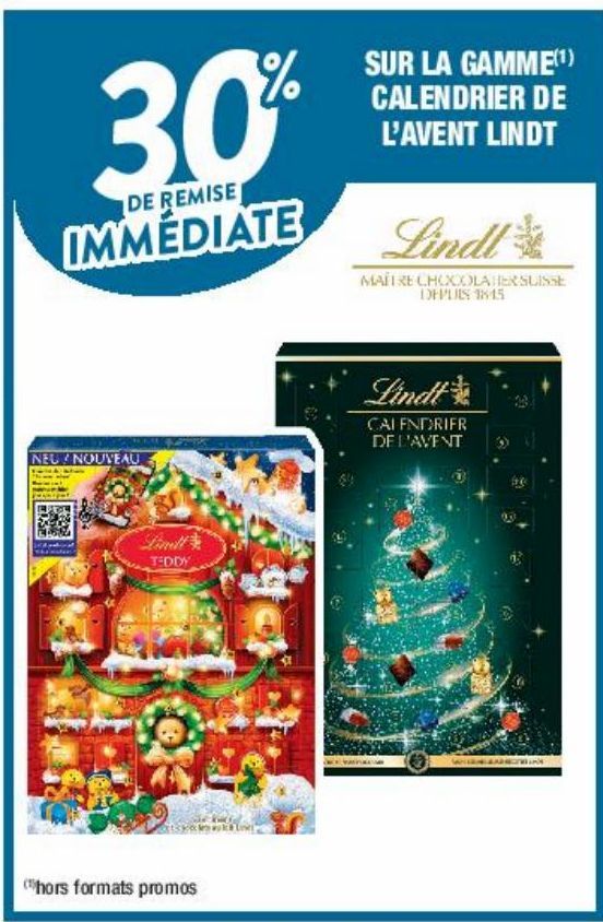 calendrier de l'Avent Lindt