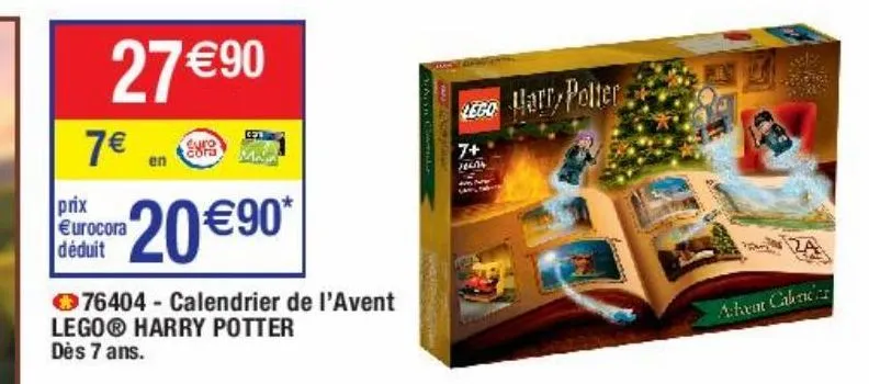 calendrier de l'avent lego harry potter