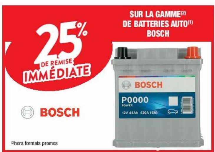 batterie de voiture Bosch