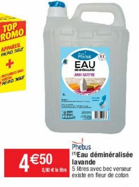 Eau déminéralisée lavande