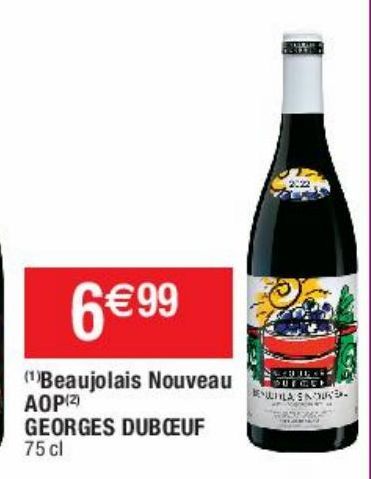 Beaujolais nouveau aop Georges duboeuf