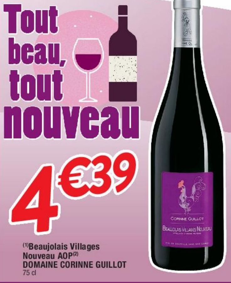 Beaujolais villages nouveau aop domaine corinne guillot