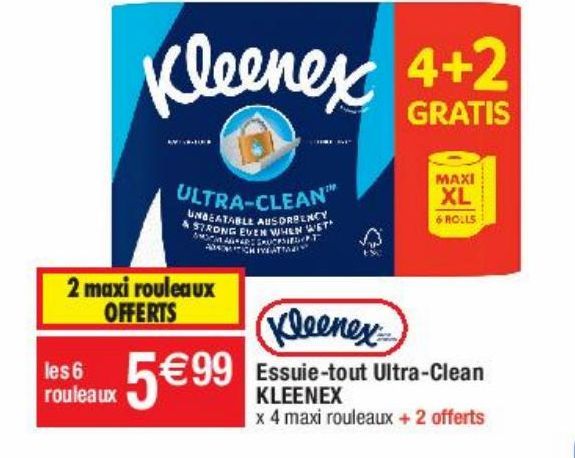 essuie tout ultra clean Kleenex