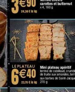 mini plateau apéritif