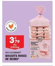 3,99  275$ (12,70 €)  PAYS GOURMAND BISCUITS ROSES DE REIMS 