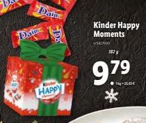 Datine  Datine  By  HAPPY  Kinder Happy  Moments  412003  382 g  979⁹  * 