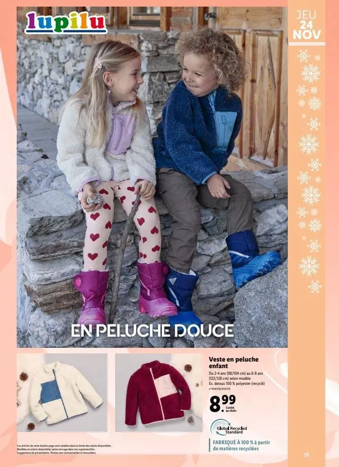 Promo Lycra chaussettes thermiques enfant chez Lidl
