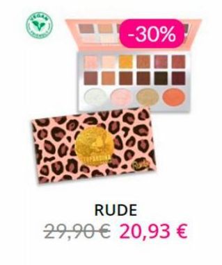 -30%  RUDE 29,90 € 20,93 € 