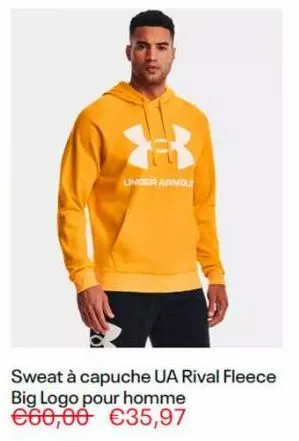 under armou  sweat à capuche ua rival fleece big logo pour homme €60,00 €35,97 