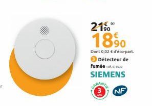 détecteur de fumée Siemens