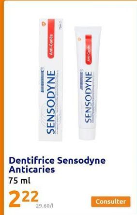 dentifrice Sensodyne
