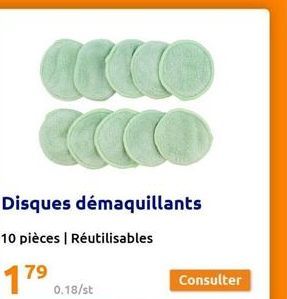 disques démaquillants 