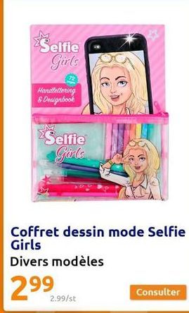 Selfie Girls  Handlettering & Designbook  Selfie Girls  3)  3)  2.99/st  Consulter 