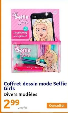selfie girls  handlettering & designbook  selfie girls  3)  3)  2.99/st  consulter 