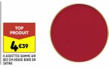 8 assiettes gamme air 23cm rouge bord or satine offre à 4,39€ sur Leader Price
