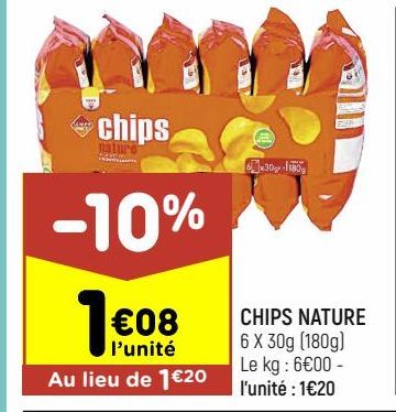 Chips nature Leader Price