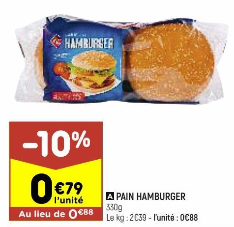 Pain hamburger