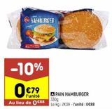 Pain hamburger offre à 0,79€ sur Leader Price